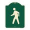 Signmission Pedestrian Crossing Symbol Heavy-Gauge Aluminum Architectural Sign, 24" x 18", G-1824-23337 A-DES-G-1824-23337 - alternate 1